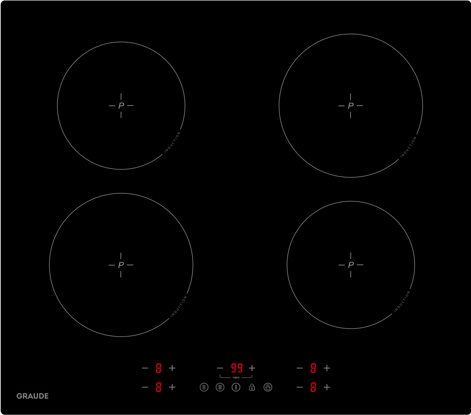 картинка Индукционная варочная панель GRAUDE PREMIUM IK 60.1 E от магазина Graude